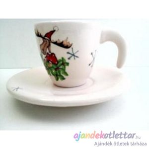 Kávés csésze porcelánból - 6/11 cm - karácsonyra