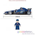 Sluban Formula 1-es autó építőkészlet kék színben